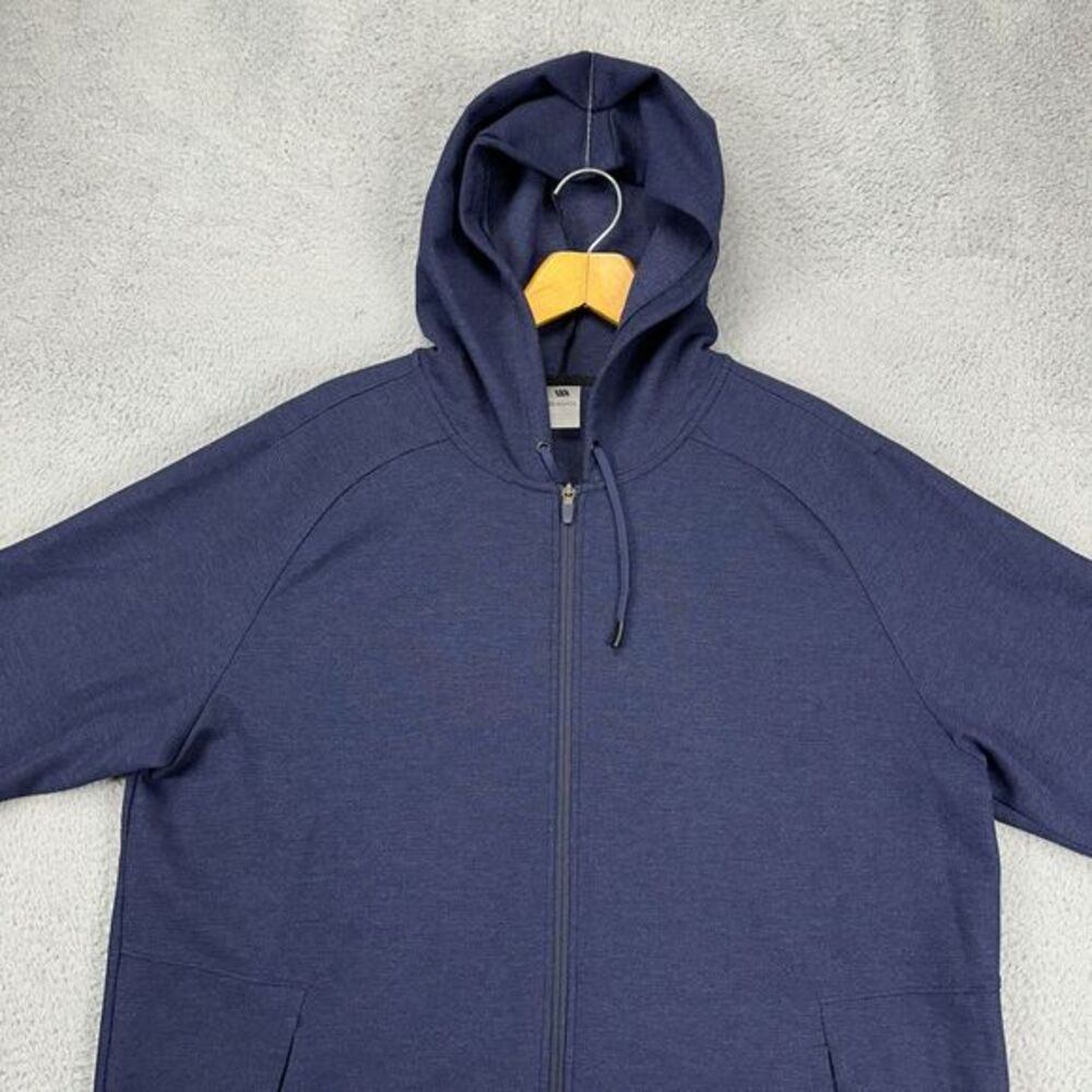 VRST Hoodie Jacket‎ Mens 2XL Navy Blue Bamboo Blend Full Zip Long Sleeve Stretch